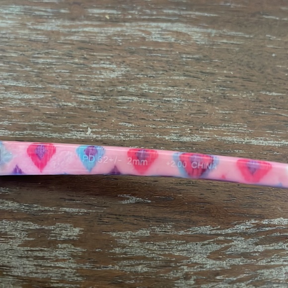 Fashion +2.00 purple & pink print & purple and yellow with flower print readers - Picture 3 of 16